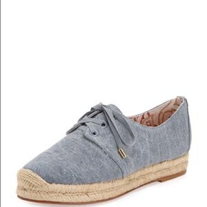 Joie Wallie Denim Espadrille Sneakers size 9.5